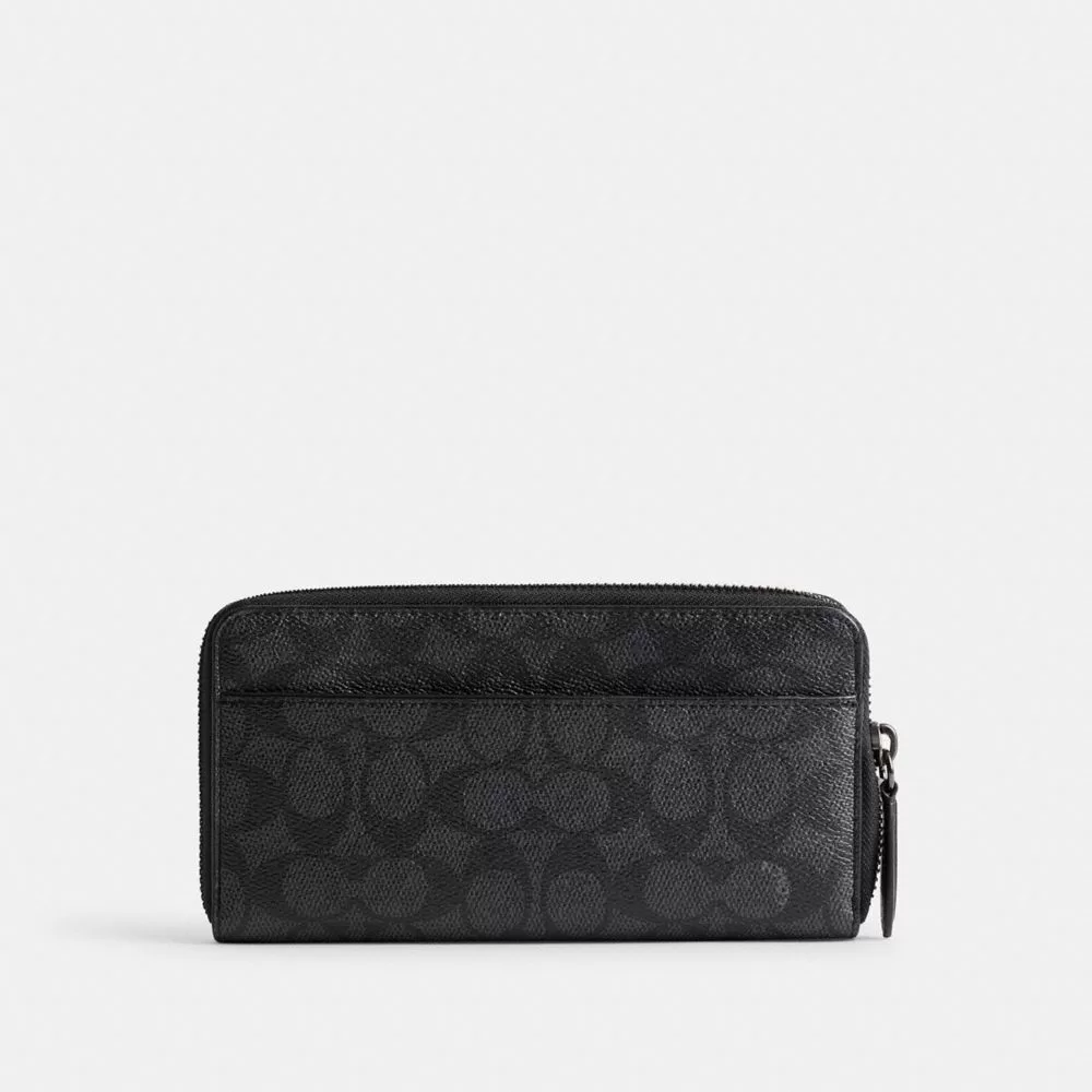 Coach Accordion Wallet In Signature Canvas With Graphic Large Wallet Men Gray Multicolored Coach Accordion Wallet In Signature Canvas With Graphic Large Wallet Men Gray Multicolored