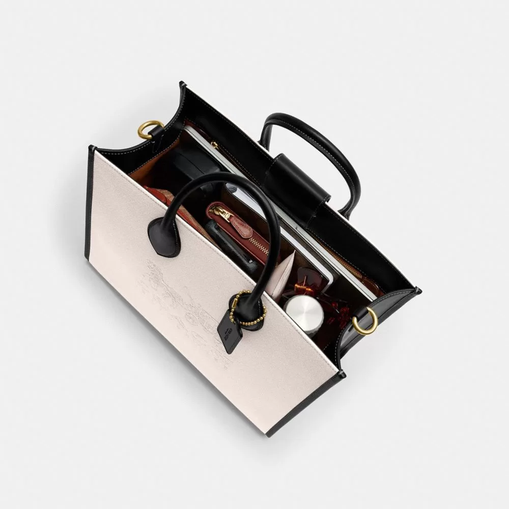 Coach Ace Tote 35 Tote Bags Women Light Blue Gray Black Coach Ace Tote 35 Tote Bags Women Light Blue Gray Black