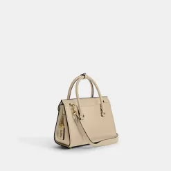 Coach Broome Carryall Bag Handbag Women White