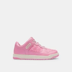 Coach C201 Low Top Sneaker In Signature Canvas Sneakers Women Pink