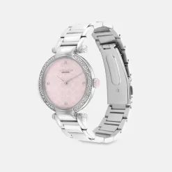 Coach Cary Watch, 34 Mm Watches Women Gray Pink