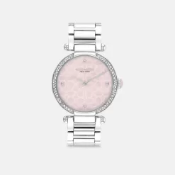 Coach Cary Watch, 34 Mm Watches Women Gray Pink