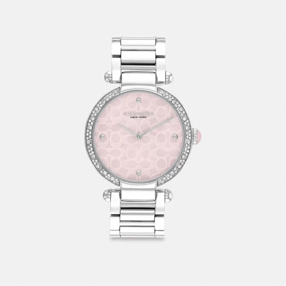 Coach Cary Watch, 34 Mm Watches Women Gray Pink Coach Cary Watch, 34 Mm Watches Women Gray Pink