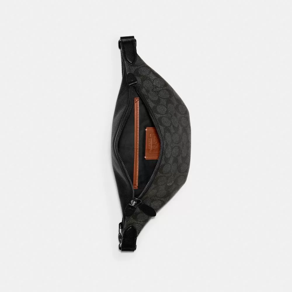 Coach Charter Belt Bag 7 In Signature Canvas Belt Bag Women Grey Coach Charter Belt Bag 7 In Signature Canvas Belt Bag Women Grey