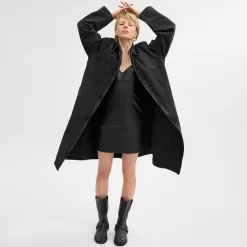 Coach Denim Balmaccan In Organic Cotton Jackets Men Black