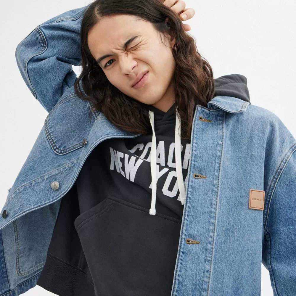 Coach Denim Chore Jacket Jackets Men Light Wash Coach Denim Chore Jacket Jackets Men Light Wash