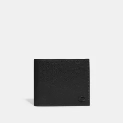 Coach Double Billfold Wallet Wallets Men Black