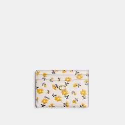 Coach Essential Card Case With Floral Print Card Case Women Multicolored