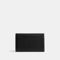 Coach Essential Medium Flap Wallet Large Wallet Women Black