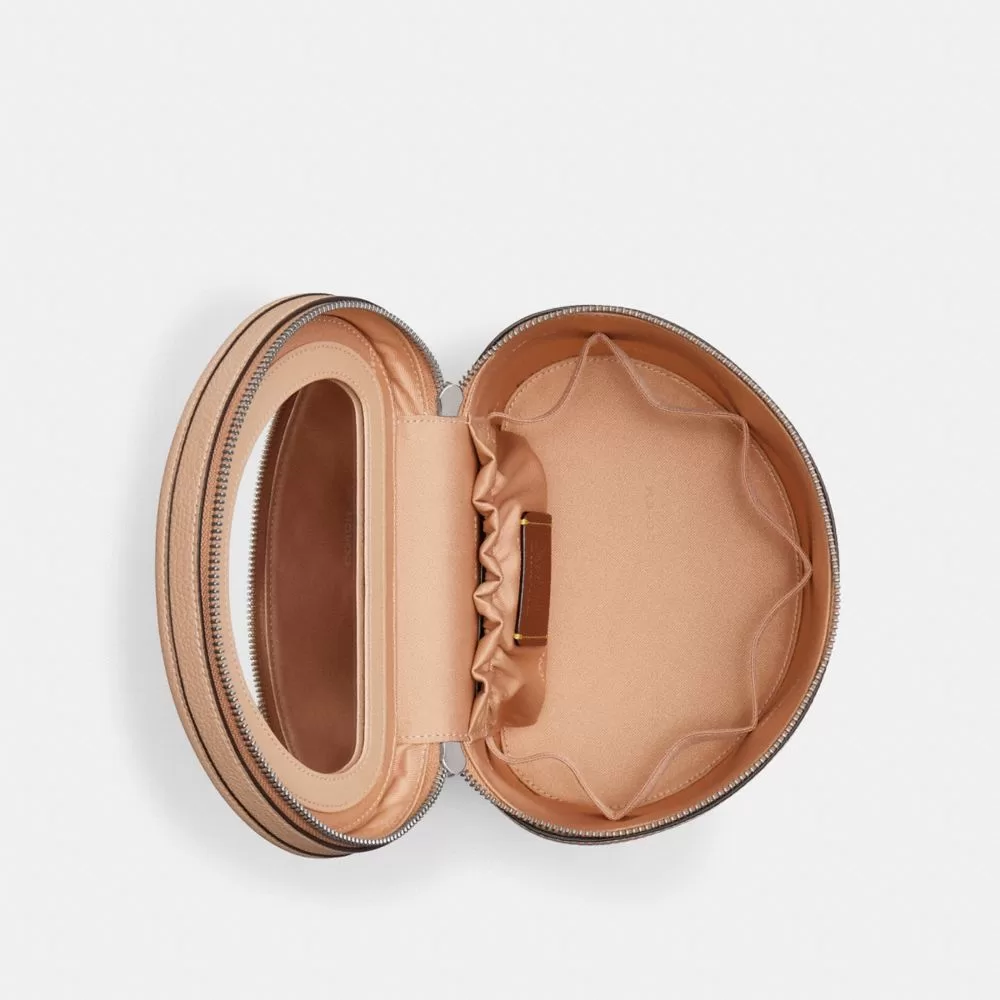 Coach Essential Vanity Case Travel Bag Women Silver Coach Essential Vanity Case Travel Bag Women Silver