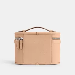 Coach Essential Vanity Case Travel Bag Women Silver