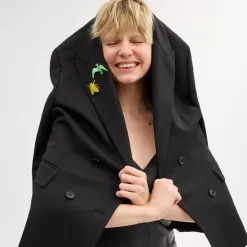 Coach Fly Dinosaur Mismatch Brooch Set Jewelry Women Multicolor