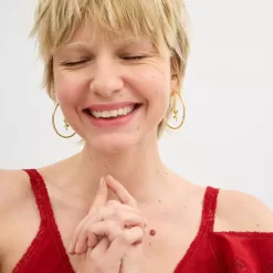 Coach Garden Charms Hoop Earrings Jewelry Women Gold