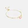 Coach Garden Charms Slider Bracelet Jewelry Women Gold Multicolor