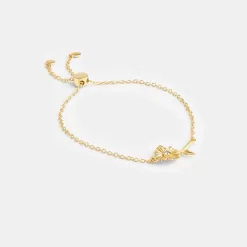 Coach Garden Flower Slider Bracelet Jewelry Women Gold