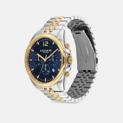 Coach Greyson Watch, 43 Mm Watches Men Multicolor