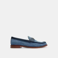 Coach Jolene Loafer Flat Shoes Women Indigo Blue