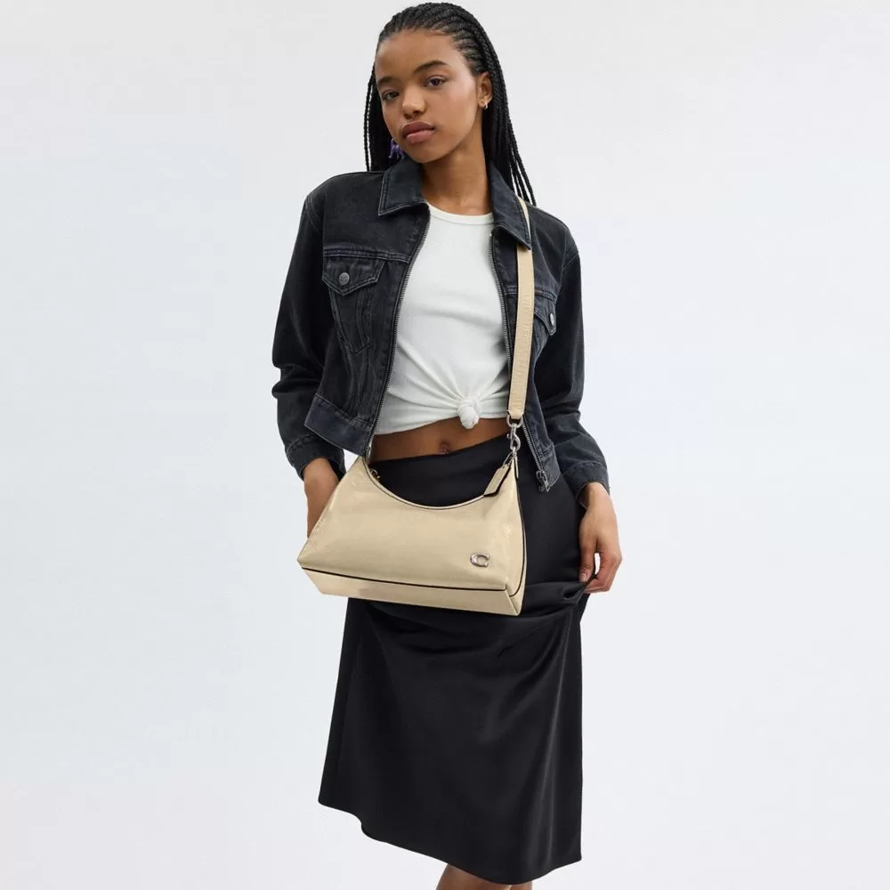 Coach Juliet Shoulder Bag Shoulder Bag Women Silver White Coach Juliet Shoulder Bag Shoulder Bag Women Silver White