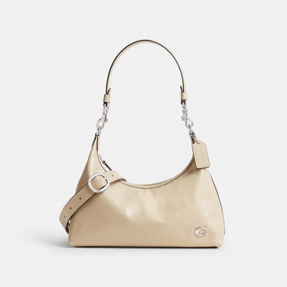 Coach Juliet Shoulder Bag Shoulder Bag Women Silver White Coach Juliet Shoulder Bag Shoulder Bag Women Silver White