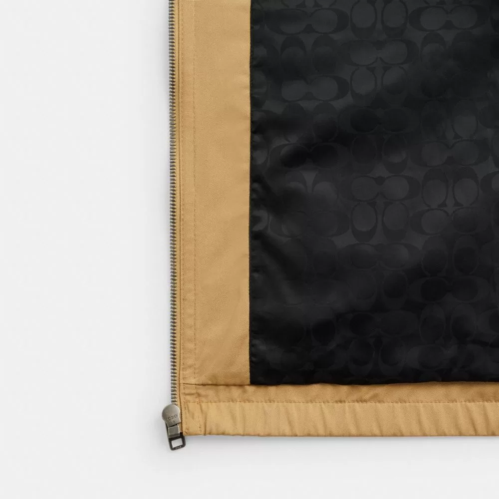 Coach Lightweight Parka Jackets Men Khaki Coach Lightweight Parka Jackets Men Khaki