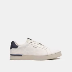 Coach Lowline Low Top Sneaker In Signature Canvas Sneakers Mens Deep Blue