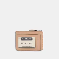 Coach Mini Skinny ID Case Card Case Women Silver