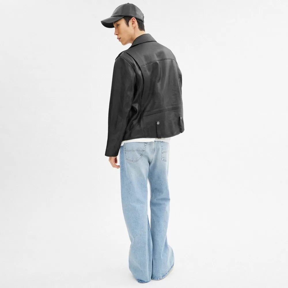 Coach Moto Jacket Jackets Men Black Coach Moto Jacket Jackets Men Black