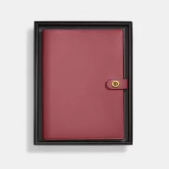 Coach Notebook Travel Bag Women Dark Red