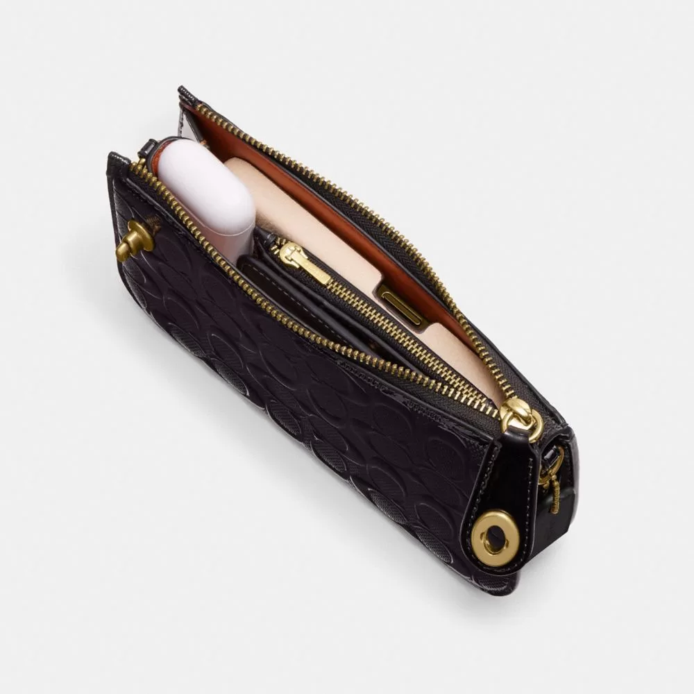 Coach Penn Shoulder Bag In Signature Leather Shoulder Bag Women Silver Gray Blue Coach Penn Shoulder Bag In Signature Leather Shoulder Bag Women Silver Gray Blue