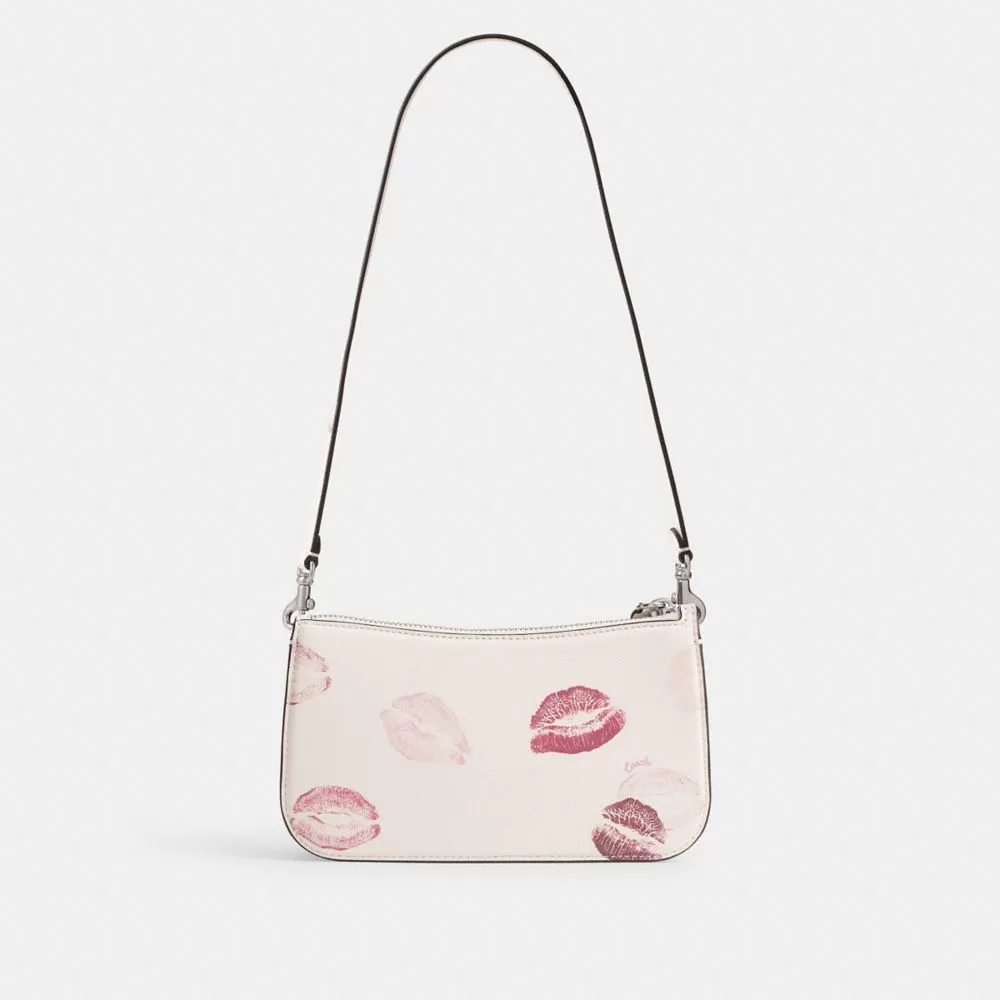Coach Penn Shoulder Bag With Lip Print Shoulder Bag Women Silver Multicolored Coach Penn Shoulder Bag With Lip Print Shoulder Bag Women Silver Multicolored