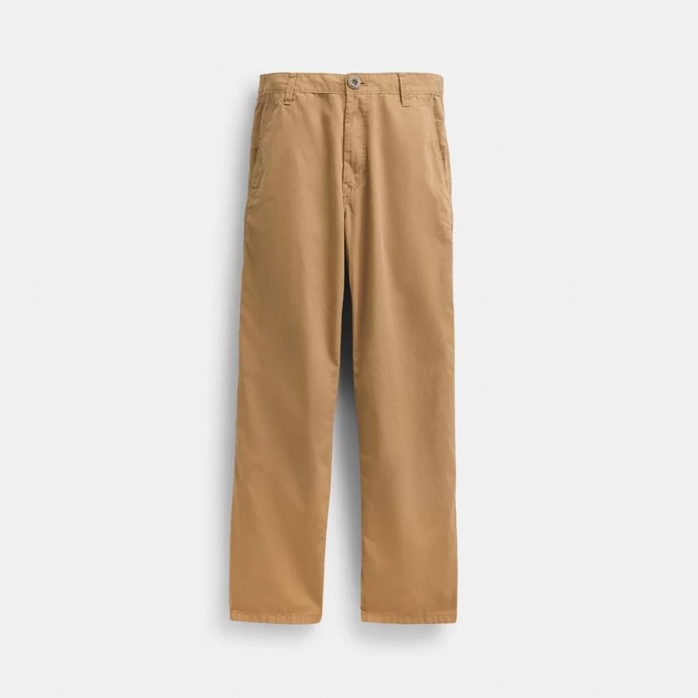 Coach Regenerative Cotton Trousers Bottoms Men Khaki Coach Regenerative Cotton Trousers Bottoms Men Khaki