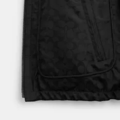 Coach Reversible Leather Jacket In Recycled Polyester Jackets Men Black