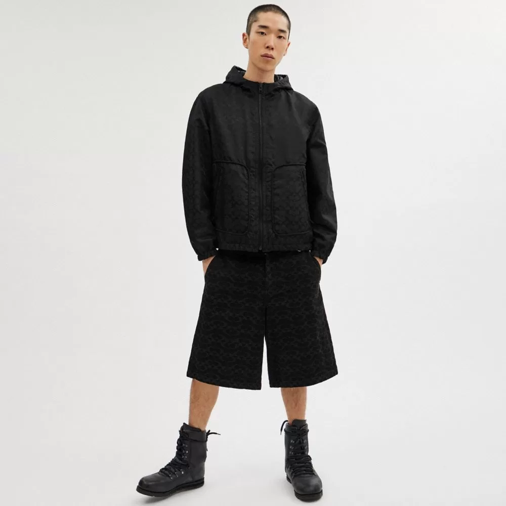 Coach Reversible Leather Jacket In Recycled Polyester Jackets Men Black Coach Reversible Leather Jacket In Recycled Polyester Jackets Men Black