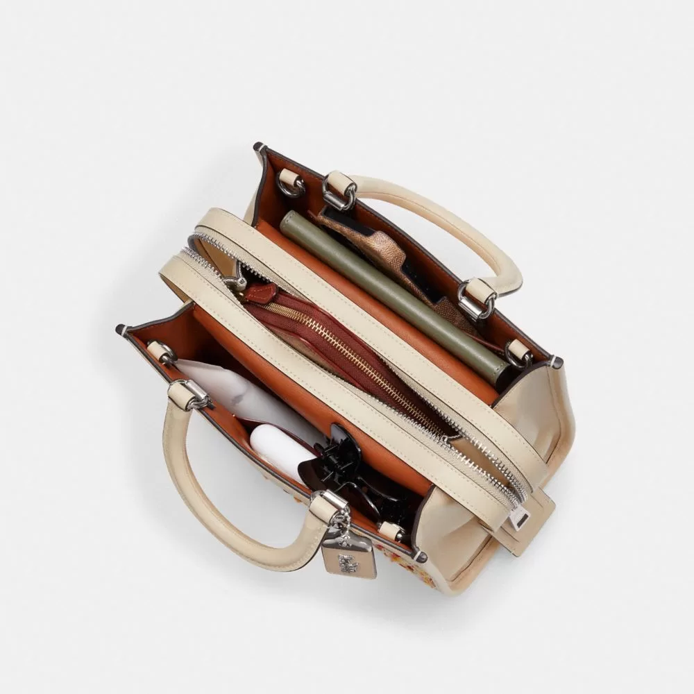 Coach Rogue Bag 25 In Tweed Satchel Bag Women Silver Multicolored Coach Rogue Bag 25 In Tweed Satchel Bag Women Silver Multicolored