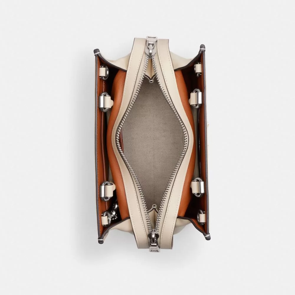 Coach Rogue Bag 25 In Tweed Satchel Bag Women Silver Multicolored Coach Rogue Bag 25 In Tweed Satchel Bag Women Silver Multicolored