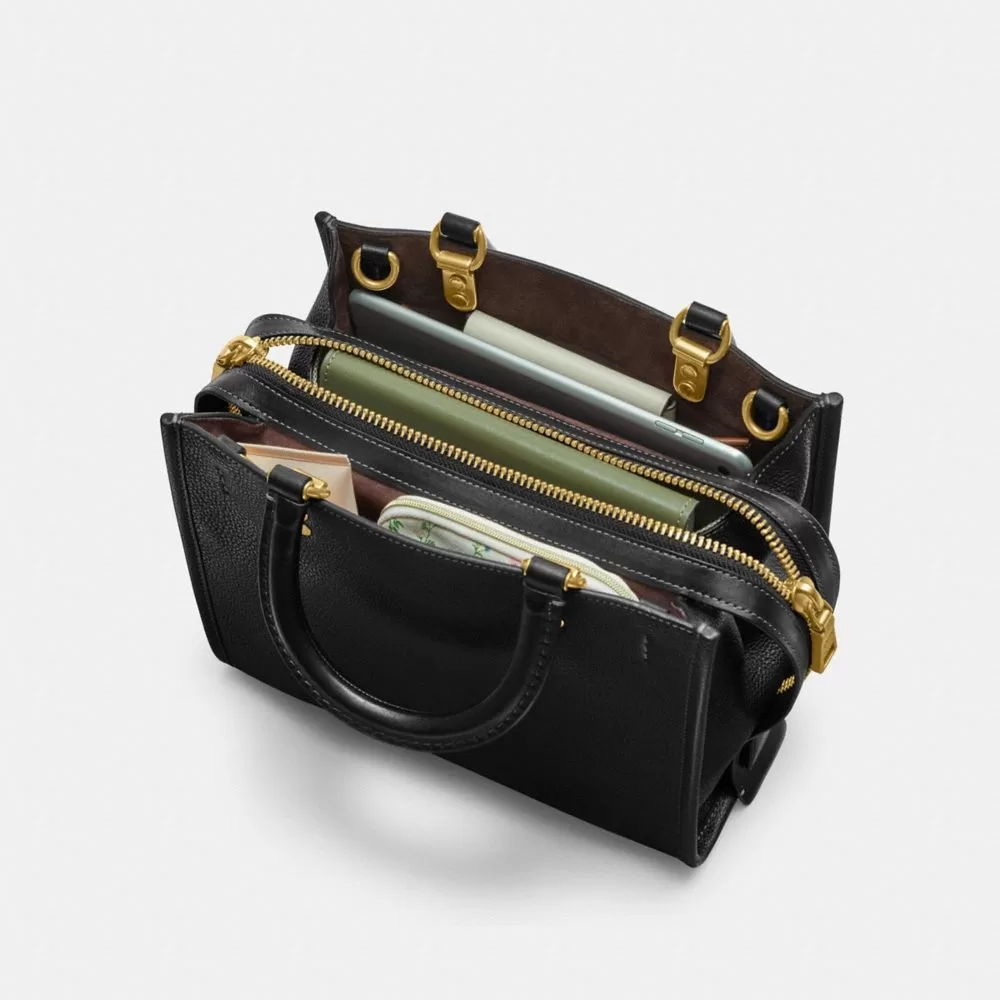 Coach Rogue Bag 25 Shoulder Bag Women Black Coach Rogue Bag 25 Shoulder Bag Women Black