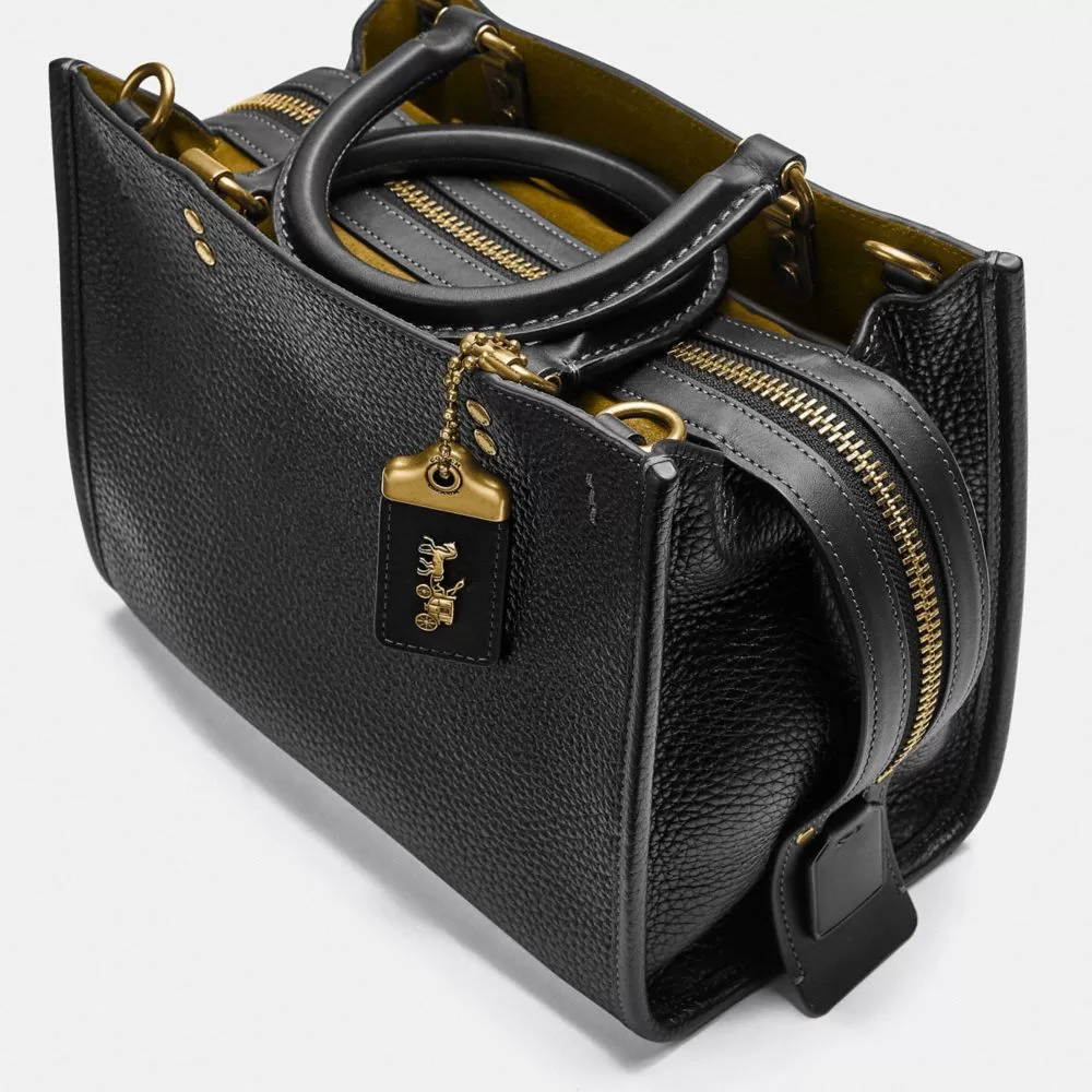 Coach Rogue Bag 25 Shoulder Bag Women Black Coach Rogue Bag 25 Shoulder Bag Women Black