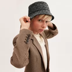 Coach Signature Jacquard Bucket Hat Hats Mens Gray RWMQH 3894 1 247x247 - Coach Signature Jacquard Bucket Hat Hats Mens Gray