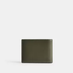 Coach Slim Billfold Wallet Wallets Men Green