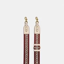 Coach Strap With Chain Stripe Jewelry Women White
