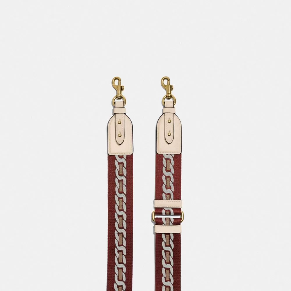 Coach Strap With Chain Stripe Jewelry Women White Coach Strap With Chain Stripe Jewelry Women White