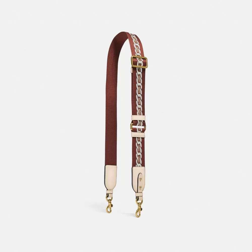 Coach Strap With Chain Stripe Jewelry Women White Coach Strap With Chain Stripe Jewelry Women White