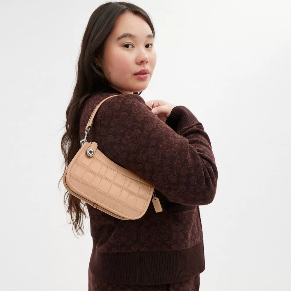 Coach Swinger Bag 20 Shoulder Bag Women Silver Coach Swinger Bag 20 Shoulder Bag Women Silver