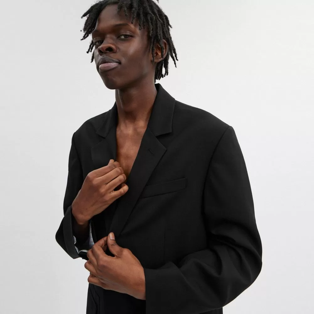 Coach Tailoring Blazer Jackets Men Black Coach Tailoring Blazer Jackets Men Black