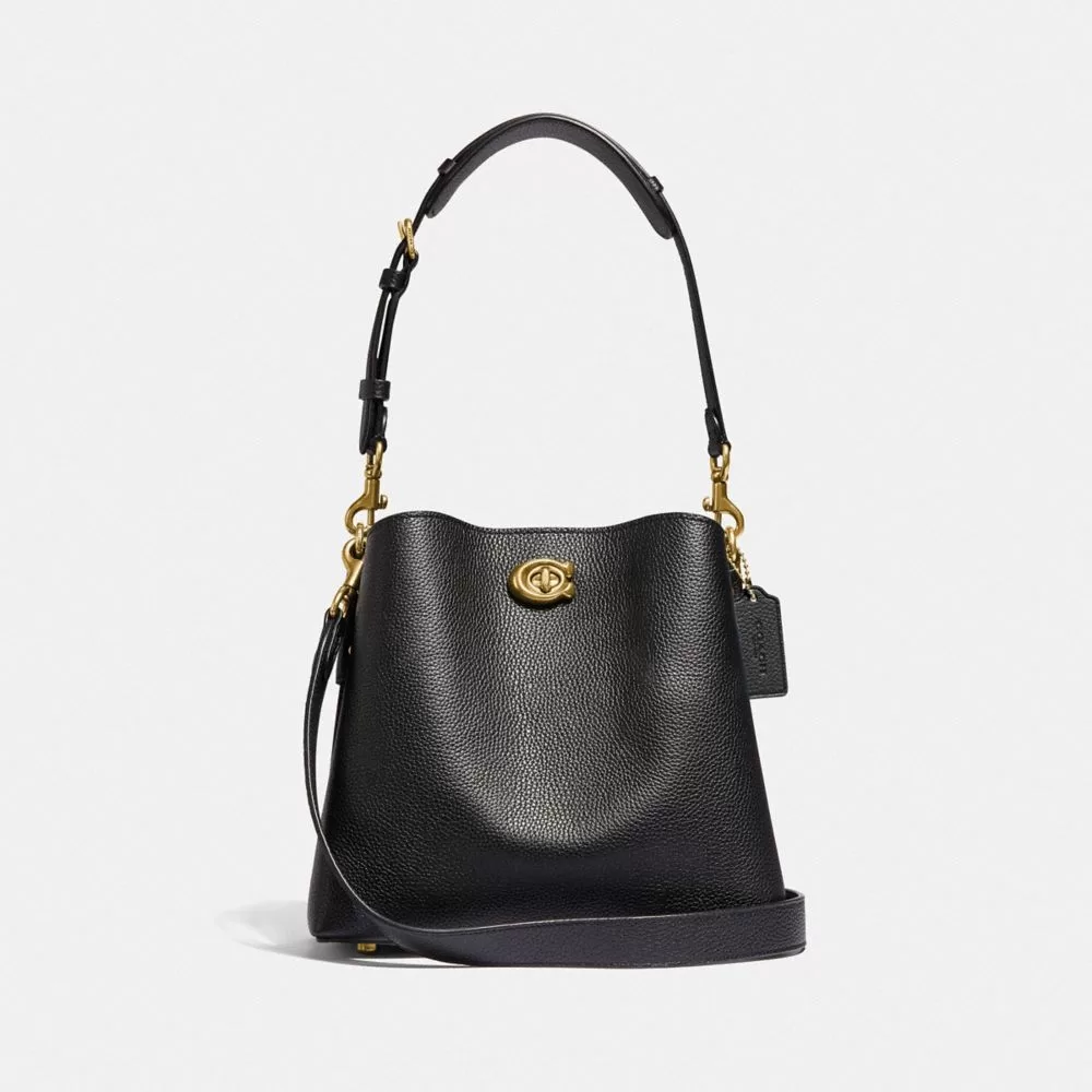 Coach Willow Bucket Bag Shoulder Bag Women Black Coach Willow Bucket Bag Shoulder Bag Women Black