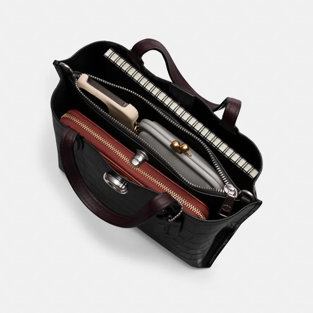 Coach Willow Tote Bag 24 Tote Bags Women Silver Gray Blue Multicolor Coach Willow Tote Bag 24 Tote Bags Women Silver Gray Blue Multicolor