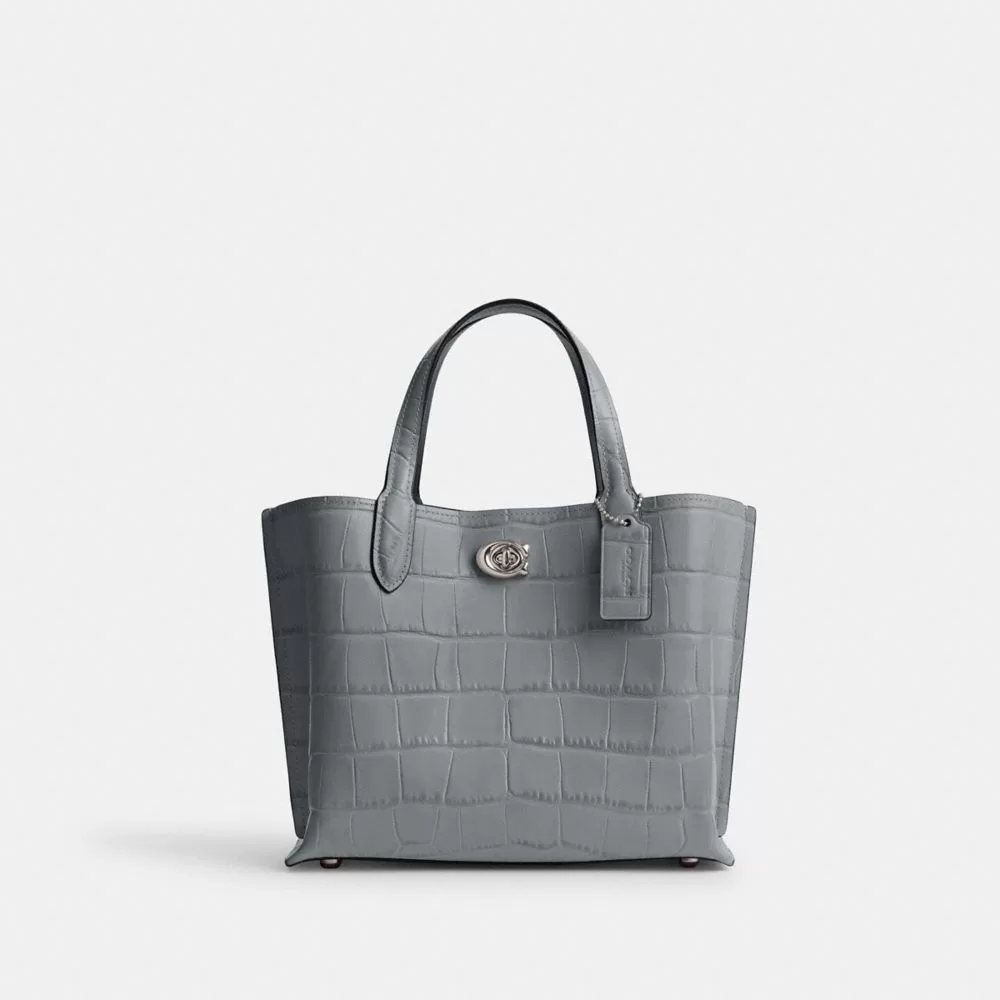 Coach Willow Tote Bag 24 Tote Bags Women Silver Gray Blue Multicolor Coach Willow Tote Bag 24 Tote Bags Women Silver Gray Blue Multicolor