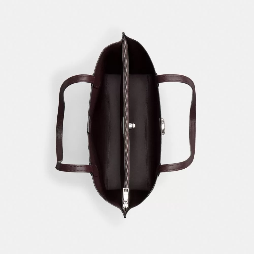 Coach Willow Tote Bag Tote Bags Women Silver Black Coach Willow Tote Bag Tote Bags Women Silver Black