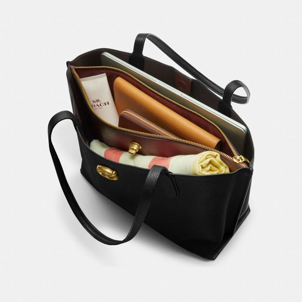 Coach Willow Tote Bag Women’s Dark Gray Coach Willow Tote Bag Women’s Dark Gray