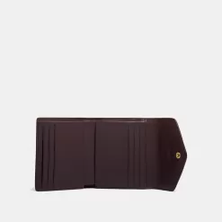 Coach Wyn Small Wallet In Colorblock Small Wallet Women Gray Brown Multicolored